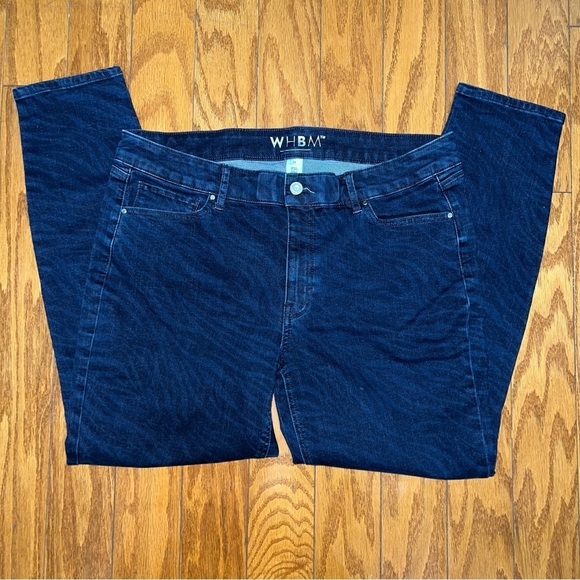 White House Black Market Zebra Print Skinny Ankle Jeans Size 14 - Picture 11 of 11